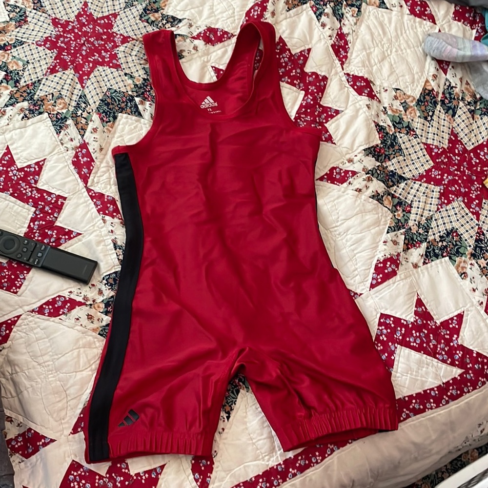 Boys Adidas wrestling singlet